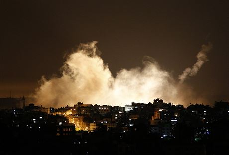 Izraelská vojenská operace v Pásmu Gazy.