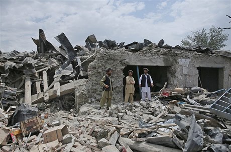 Bombový útok v afghánském mst Orgun.