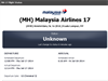 Malaysia Airlines, letov informace