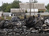 Trosky letadla Malaysia Airlines Boeing 777, který byl sestelen u ukrajinského...