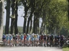 Peloton bhem 12. etapy Tour de France.
