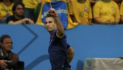 Robin van Persie se raduje ze vst�elené branky.