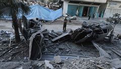 Izrael sestelil dron vyslan z Gazy, Palestinci utkaj ped bombami