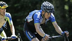 eský cyklista Leopold König bhem tinácté etapy Tour de France.