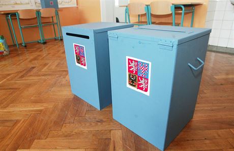 Volební urna pro Prahu.