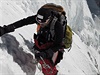 Radek Jaro pí výstupu na K2.