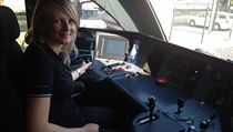 Helena Z�lesk�, prvn� strojv�dkyn� vlak� Leo Express. Na tra� z Prahy do...