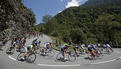 Momentka ze 17. etapy Tour de France.