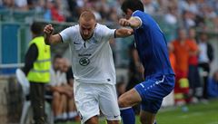 Momentka z utkání �iroki Brijeg - Mladá Boleslav.