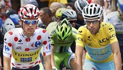 Rafal Majka (vlevo) a Vincenzo Nibali.