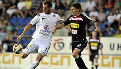 Libor Do�ek (vlevo) ze Slovácka a Ji�í Bílek ze Slavie.