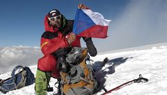 Radek Jaroš na vrcholu K2.