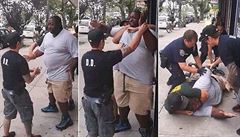 43letý Eric Garner nepeil brutální zákrok policie.