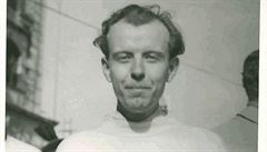 Josef Ezr, basketbalový rozehráva, na mistrovství Evropy v enev v roce 1946