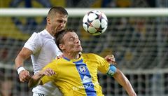 Momentka z utkání Debrecín - BATE Borisov.