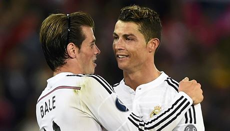 Gareth Bale (vlevo) a Cristiano Ronaldo.