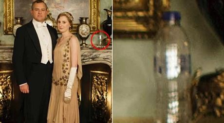 Plastová lahev pekazila zábr ze seriálu Panství Downton.
