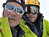 Horolezci Marek Holeek a Zdenk Hrubý na vrcholu Talungu.