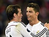Gareth Bale (vlevo) a Cristiano Ronaldo.