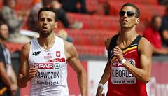 Polák Lukasz Krawczuck (vlevo) a Belgi�an Kevin Borlee.