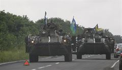 Dkaz rusk intervence? Kyjev oznmil zadren bojovch vozidel