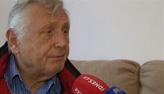 Jiří Menzel při rozhovoru