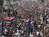 Kvli pohbu vdc hnutí Hamás, kteí zahynuli pi izraelských náletech, vyly...