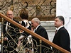 Zleva ruský prezident Vladimir Putin, éfka unijní diplomacie Catherine...