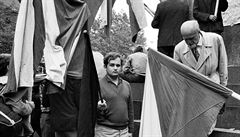 Srpen 1968. Z výstavy �eská osudová data v galerii �eských center.