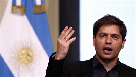 Argentinský ministr hospodáských vcí Axel Kicillof.