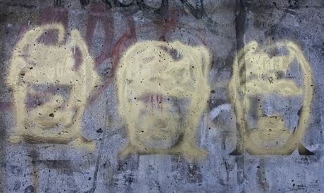 Pestkan graffiti na zastvce Pstavit v praskm Brnku.