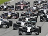 Momentka z Velké ceny Itálie formule 1.