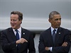 Britský premiér David Cameron (vlevo) a americký prezident Barack Obama.