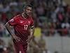Portugalský kapitán Nani v kvalifikaním zápase s Albánií