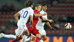 Česko - USA 0:1. Reprezentantům se generálka na kvalifikaci nepovedla
