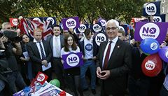Alistair Darling, vdce kampan za setrvání Skotska v rámci Británie, bhem...