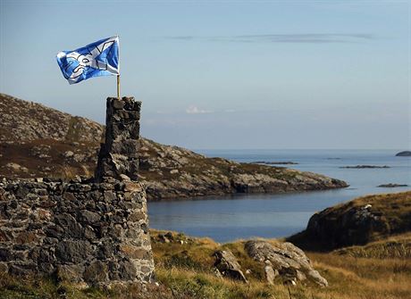 Ostrov Barra podporuje nezvisl Skotsko.