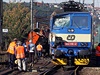 V Poanech na Kolnsku se srazil rychlk a osobn vlak - Ilustran foto