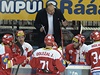 Trenr Slavie Ladislav Lubina promlouv k hrm