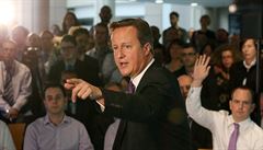 Britský premiér David Cameron pijel do Edinburghu pesvdovat Skoty, aby v...