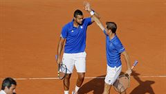 Tsonga a Gasquet si semifinále u�ívali.