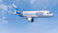 Airbus A320 v barvách SA.