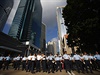 Policisté v Hongkongu jsou na demonstranty pipraveni.
