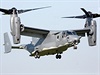 Americký konvertoplán CV-22B Osprey 19. záí pistál na letiti v Monov v...