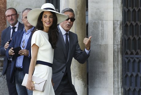 Svatba George Clooneyho a Amal Alamuddinové, kde jinde než v Benátkách