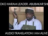 iju! vyvrátil vdce nigerijských islamist zvsti o své smrti.