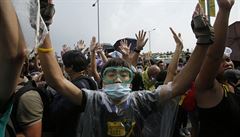 Protesty v Hongkongu pokrauj, aktivist odmtli vyjednvat