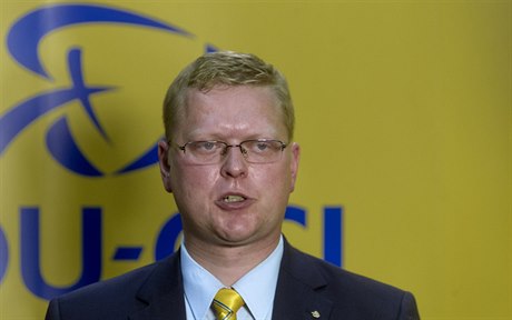 Pavel Blobrádek ve volebním tábu KDU-SL.