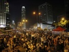Prodemokratití aktivisté se v Hongkongu opt scházejí po tisícovkách.