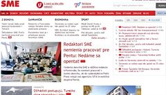 Jestli nás koupí Penta, dáme výpověď, hrozí novináři slovenského listu Sme. | na serveru Lidovky.cz | aktuální zprávy